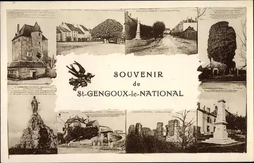 Ak Saint Gengoux le National Saône et Loire, Stadtbilder, Souvenir