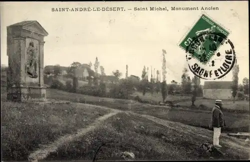 Ak Saint André le Désert Saone et Loire, Saint Michel, Monument Ancien