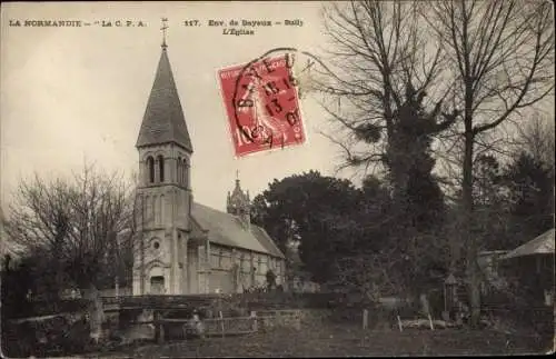 Ak Bayeux Calvados, Sully, L'Eglise