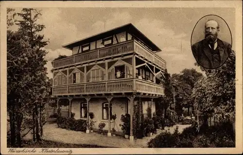 Ak Bad Klosterlausnitz in Thüringen, Weinschänke, Porträt Herm. Sachse