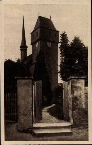 Ak Veitsberg Wünschendorf Elster in Thüringen, Kirche
