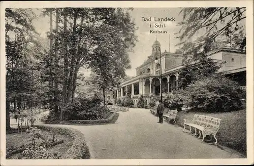 Ak Lądek Zdrój Bad Landeck Schlesien, Kurhaus