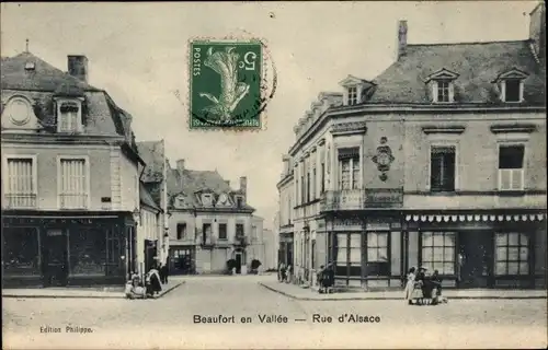 Ak Beaufort en Vallee Maine et Loire, Rue d'Alsace