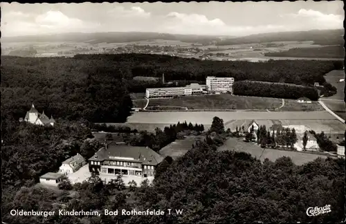 Ak Bad Rothenfelde am Teutoburger Wald, Oldenburger Kinderheim, Fliegeraufnahme