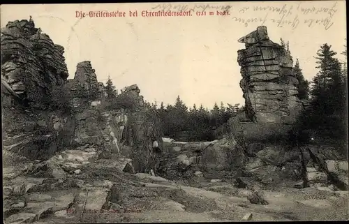 Ak Ehrenfriedersdorf im Erzgebirge, Greifensteine