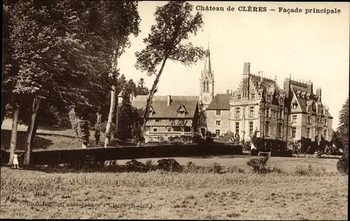 Ak Cleres Seine Maritime, Chateau