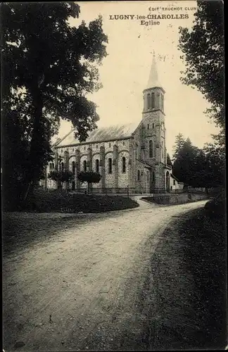 Ak Lugny les Charolles Saône et Loire, Eglise