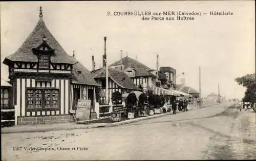 Ak Courseulles sur Mer Calvados, Hôtellerie des Parcs aux Huitres