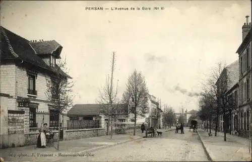 Ak Persan Val-d’Oise, L'Avenue de la Gare