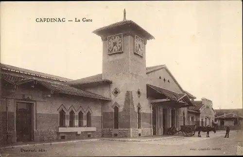 Ak Capdenac Gare Aveyron, La Gare