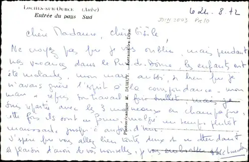 Ak Loches sur Ource Aube, Entree du Pays Sud