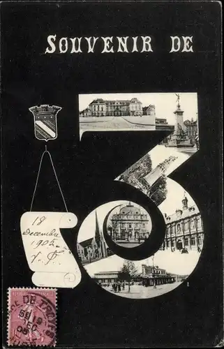 Ak Troyes Aube, Differents Points de Vue