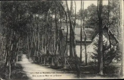 Ak Ile de Noirmoutier Vendée, Une Allée du Bois de la Chaise