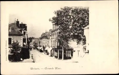 Ak Briare Loiret, Grande Rue