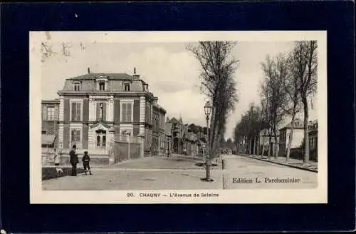 Ak Chauny Aisne, L'Avenue de Selaine