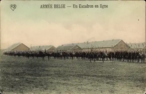 Ak Armée Belge, Un Escadron en ligne