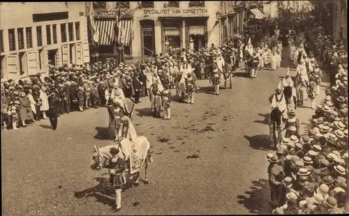 Ak Hasselt Flandern Limburg, Processie van het H. Sacrament van Mirakel