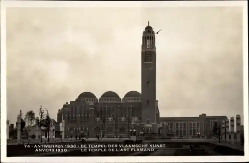 Ak Antwerpen Anvers Flandern, Exposition 1930, Le Temple de l'Art Flamand