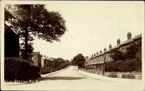 Foto Ak Kings Norton Birmingham England, Station Road