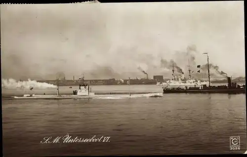 Ak Deutsches U-Boot SM U 6, Kaiserliche Marine