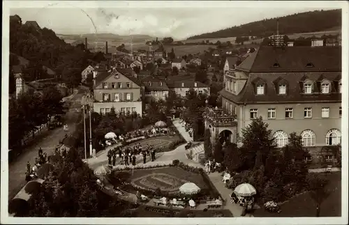 Ak Oberschlema Bad Schlema in Sachsen, Blick auf den Ort