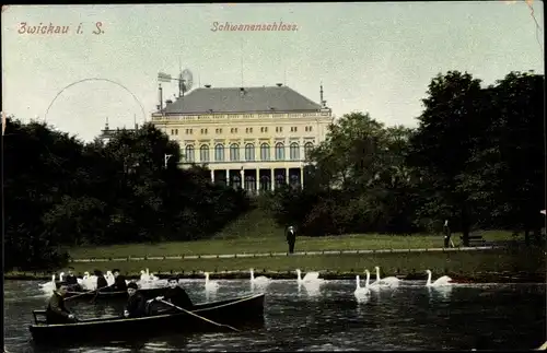 Ak Zwickau in Sachsen, Schwanenschloss