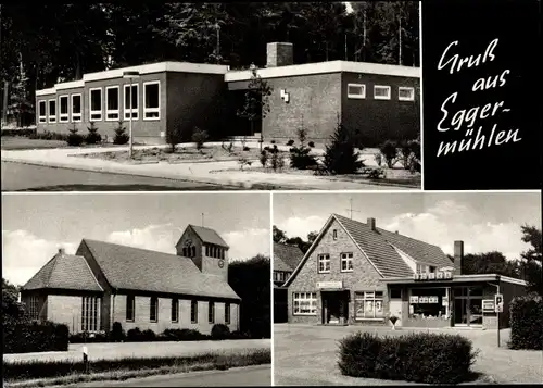 Ak Eggermühlen Bersenbrück in Niedersachsen, Bäckerei und Kolonialwaren von Heinrich Havermann