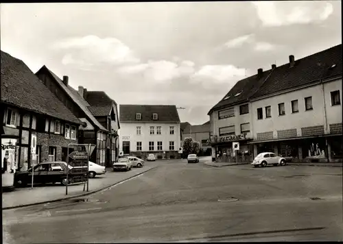 Ak Delbrück in Ostwestfalen, Straßenpartie im Ort