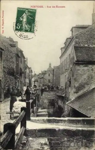 Ak Pontoise Val d'Oise, Rue des Etannets