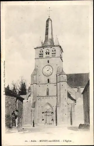 Ak Mussy sur Seine Aube, L'Eglise