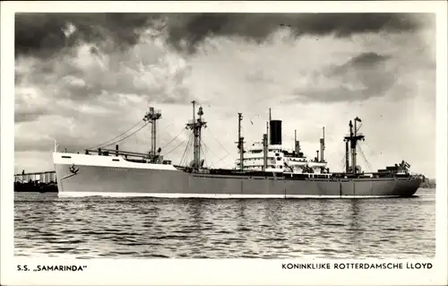 Ak KRL Dampfer SS Samarinda, Koninklijke Rotterdamsche Lloyd