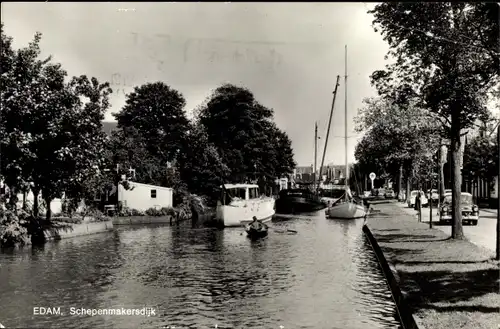 Ak Edam Volendam Nordholland Niederlande, Schepenmakersdijk