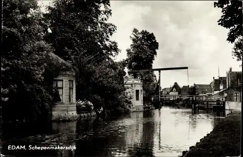 Ak Edam Volendam Nordholland Niederlande, Schepenmakersdijk