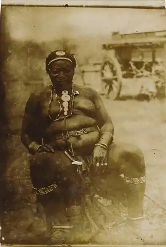Foto DSW Afrika Namibia, ca 1900 - 1904, Afrikanischer Häuptling