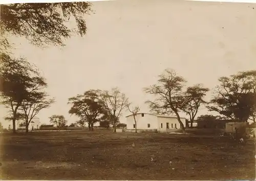 Foto DSW Afrika Namibia, ca 1900 - 1904, Missionsgebäude, Kirche