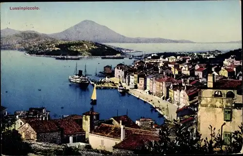 Ak Mali Lošinj Lussinpiccolo Kroatien, Blick auf den Ort