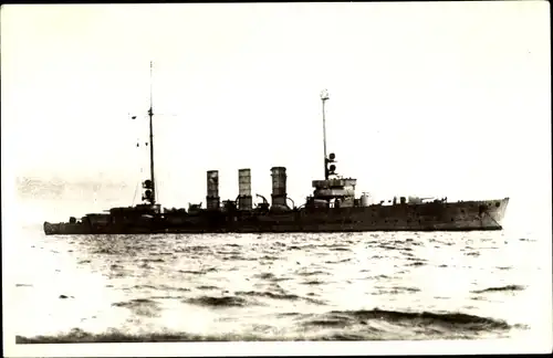 Foto Ak Deutsches Kriegsschiff, SMS Regensburg, Kleiner Kreuzer, Foto Drüppel, Kaiserliche Marine