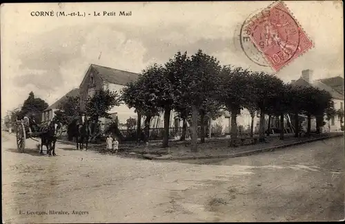 Ak Corne Maine et Loire, Le Petit Mail