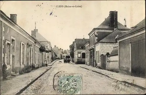 Ak Clefs Maine et Loire, Ortspartie