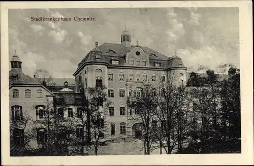 Ak Chemnitz in Sachsen, Stadtkrankenhaus