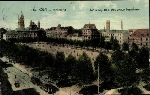 Ak Köln am Rhein, Blick auf den Neumarkt