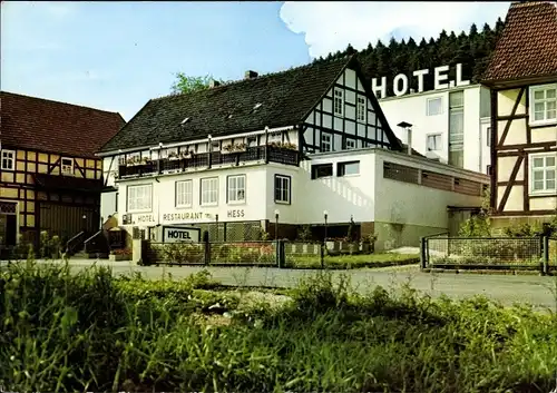 Ak Aua Neuenstein in Hessen, Hotel Hess