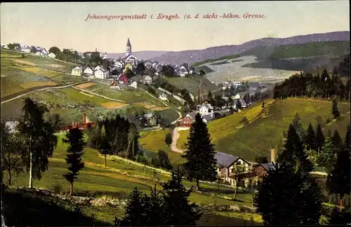 Ak Johanngeorgenstadt im Erzgebirge, Panorama