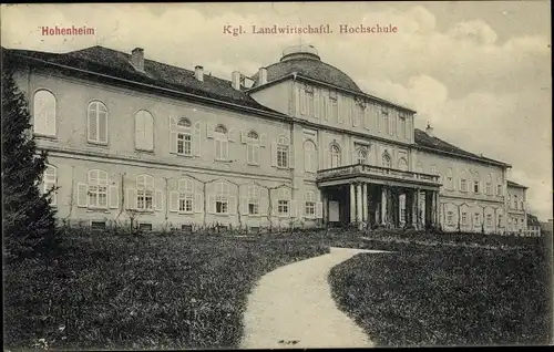 Ak Hohenheim Stuttgart in Baden Württemberg, Kgl. Landwirtschaftliche Hochschule