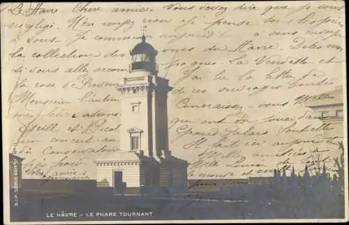 Ak Le Havre Seine Maritime, Le Phare Tournant