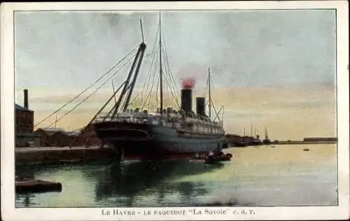 Ak Le Havre Seine Maritime, Le Pacquebot La Savoie