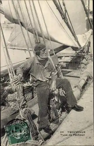 Ak Trouville Calvados, Type de Pêcheur