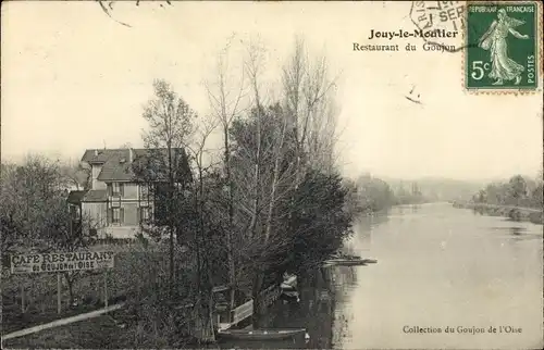 Ak Jouy le Moutier Val d’Oise, Restaurant du Goujon