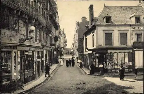 Ak Trouville sur Mer Calvados, Straßenpartie