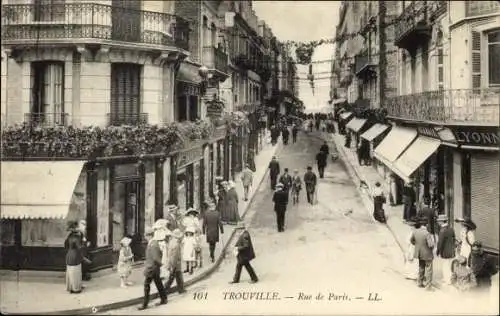 Ak Trouville sur Mer Calvados, Rue de Paris